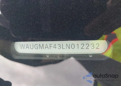 2020 Audi A4 Premium 40 Tfsi Front-Wheel Drive S Tronic from USA, damaged, VIN WAUGMAF43LN012232